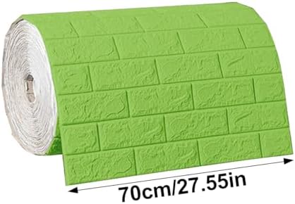 Waterproof Wall Panels 27.5" x 118" Faux Brick Wallpaper Peel and Stick Art - Image 2
