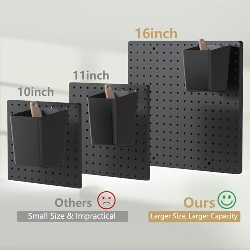 FZK Modular Plastic Peg Board Wall Organizer Kit - Image 4
