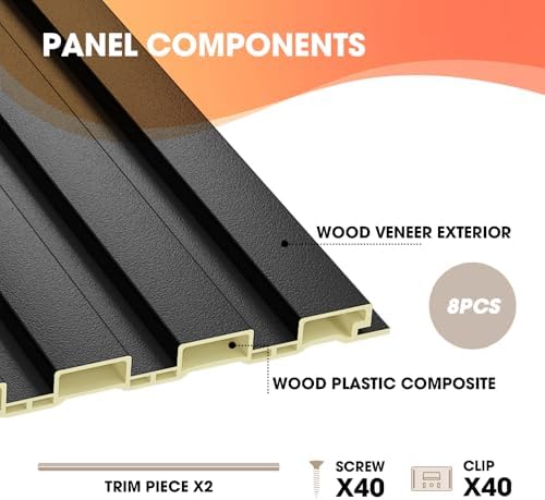 OUZUGIE WPC Acoustic Slat Wall Paneling - Image 4