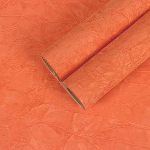 CHIHUT 12''x100'' Self Adhesive Orange Velvet Flocking Liner by CHIHUT