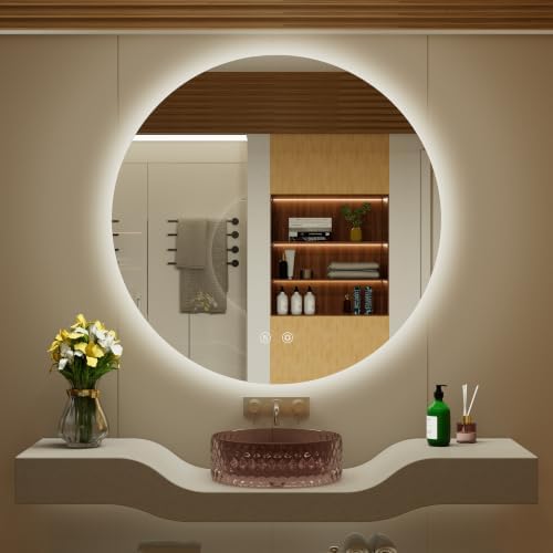 30"x30" Backlit Round LED Mirror by JSneijder