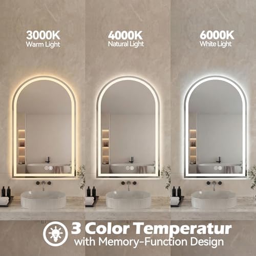 DUMOS 20"x28" LED Bathroom Mirror - Image 5