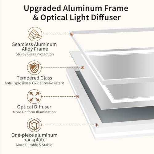 32"x40" LED Bathroom Mirror - Image 6