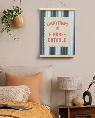 FGFK Everything Is Figureoutable Inspirational Wall Art Poster Hanger Frame - Image 5