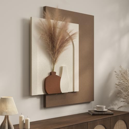 Cuspin Boho 3D Textured Wall Art, Neutral Artwork by Cuspin