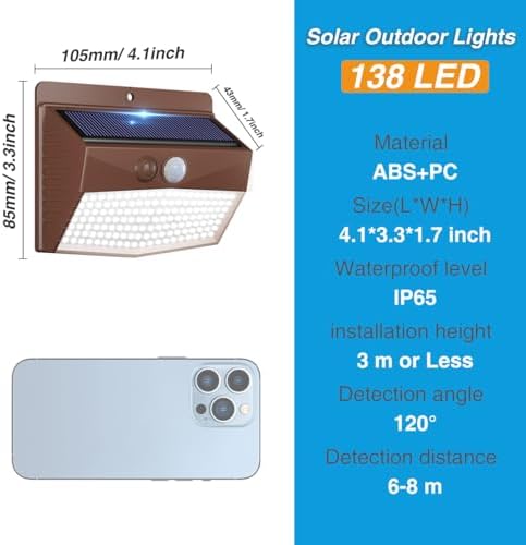 Peasur 16 Pack Solar Motion Sensor Lights Outdoor Waterproof - Image 6