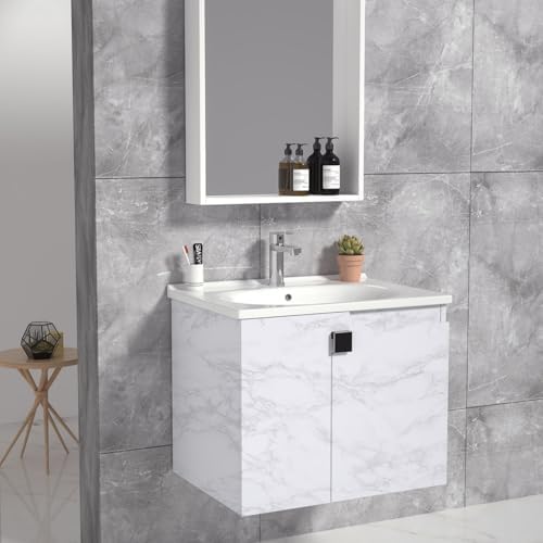 White/Grey Marble Contact Paper Marble Wallpaper Peel and Stick - Image 4