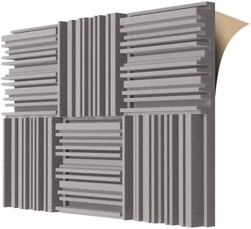 TroyStudio Self-adhesive Acoustic Foam Panels, Dense Soundproof Padding Tile by TroyStudio