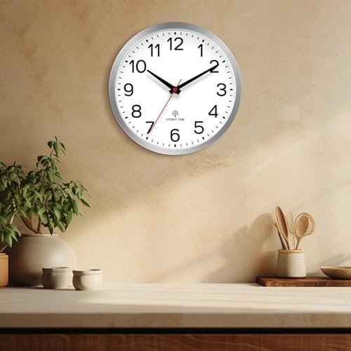 AKCISOT 12 Inch Wall Clock, Silent Battery Operated Analog Clock - Image 5