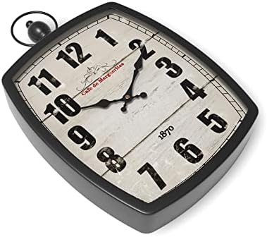 Menterry Large Retro Rectangle Wall Clock - Image 2