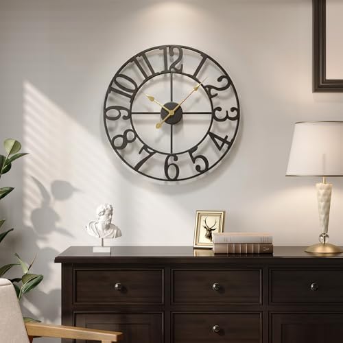 Cuspin 24 Inch Wall Clock for Living Room Decor - Image 2