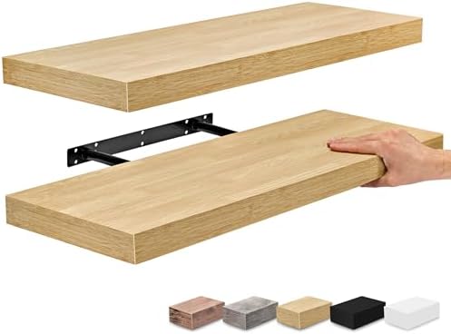 Sorbus Floating Shelves for Wall, Wood Wall Storage by Sorbus