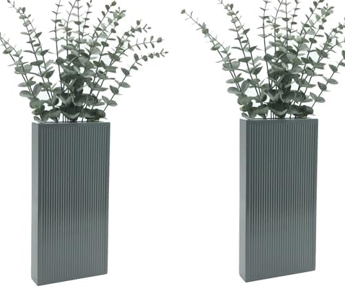 Wood Wall Planter Set of 2, Modern Wall Hanging Decor Pocket Planter by dugunusu