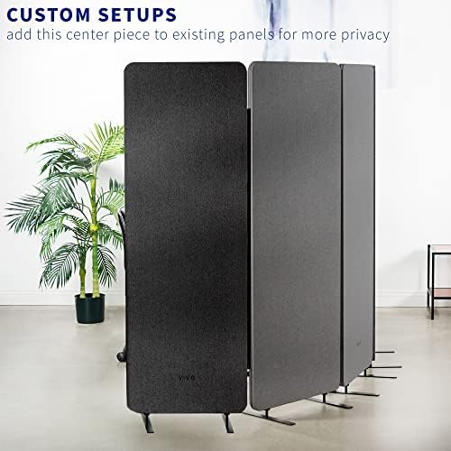 VIVO Dark Gray Freestanding 24 x 66 inch Privacy Panel, PP-1-T024D - Image 4