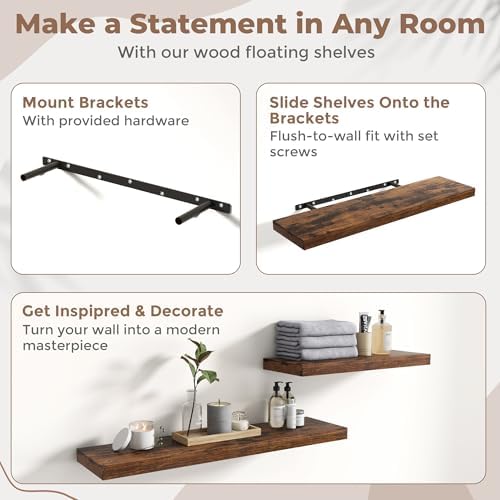 40 Inch Floating Shelves for Wall - Image 5
