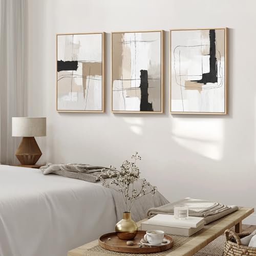 Large Framed Abstract Wall Art, 20x30 In - Image 4