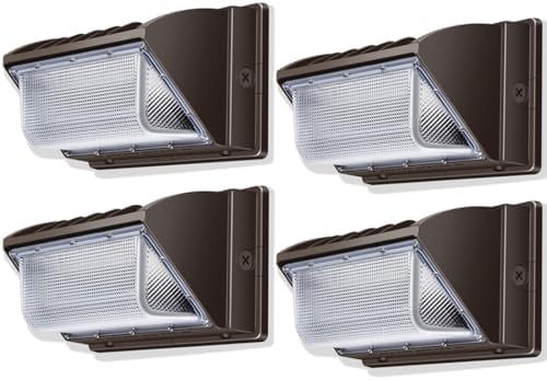 ledmo Wall Pack Light 150W Waterproof 5000K 21000LM Ultra Bright 4 Pack by LEDMO