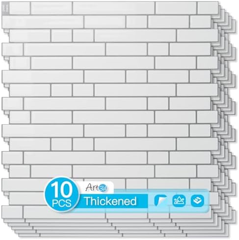 Art3d Linear Tile Peel and Stick Backsplash by Art3d
