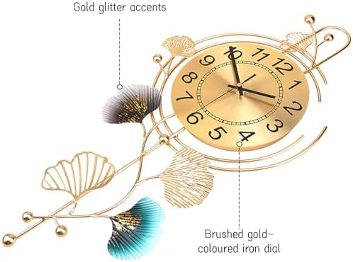 FILLOVE Elegant Metal Wall Clock - Image 3