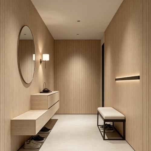 Abyssaly Peel and Stick PVC Slat 3D Wall Panel Self-Adhesive Wall Panels - Image 5
