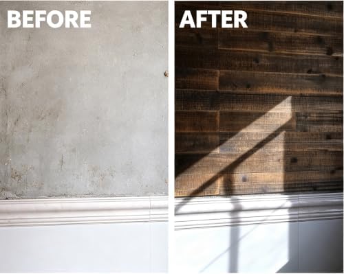 Rustic Brown Solid Wood Wall Planks, Nail Up Barn Panels 10 sq ft - Image 5