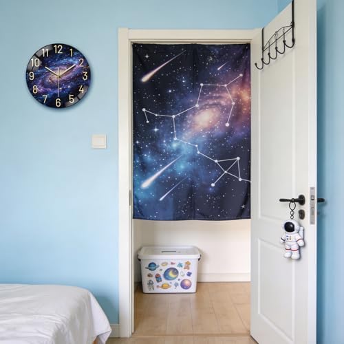 peacoblue Galaxy Stars Wall Clocks Battery Operated - Image 5