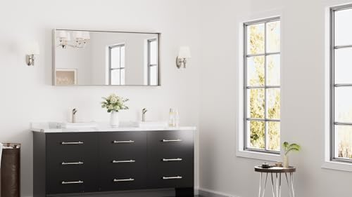 Keonjinn 48x24 Inch Nickel Bathroom Mirror - Image 2