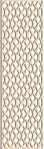 Resort Decorative Pierced Fretwork Wood Wall Panels, 21 3/8"W x 54 3/8"H x 1/4"T by EkenaMillwork