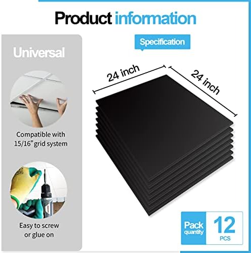 Art3d 12-Pack Smooth Drop Ceiling Tiles, No Sag and Breakage - Image 4