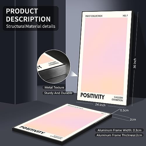 Framed Pink Gradient Aura Angel Numbers Poster - Image 7
