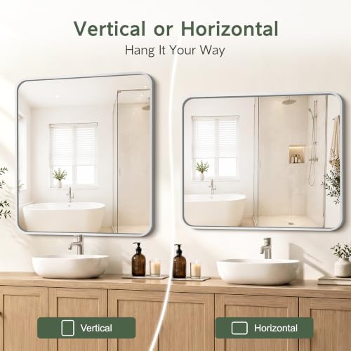 Bathroom Vanity Mirror, 36”x30” Wall Mirror - Image 5