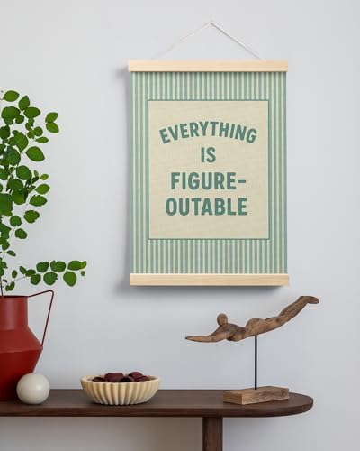 FGFK Everything Is Figureoutable Positive Affirmations Wall Art Poster Hanger - Image 3