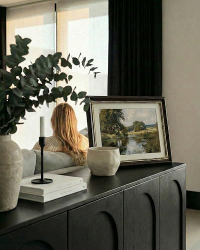 VIYYIEA Vintage Landscape Wall Art, Nature Lakeside Scene Canvas Prints - Image 4