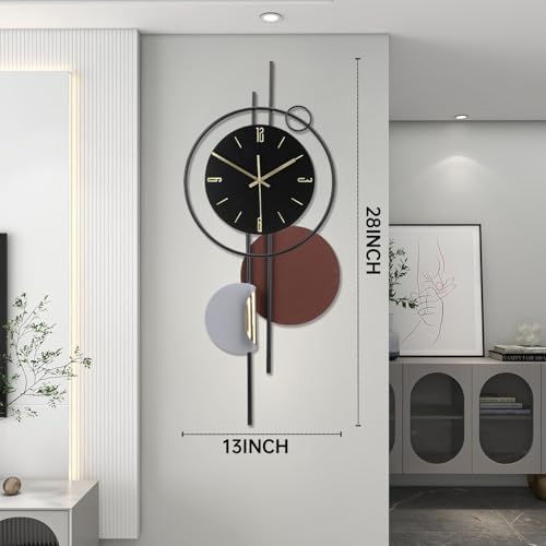 Large Wall Clocks for Living Room, Silent Non-Ticking Quartz Battery Operated - Image 4