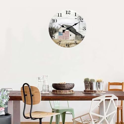 XFM 24 Inch Large Country Barn Wall Clock - Image 4