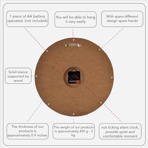 Handmade Copper Wall Clock Artisan Touch in Every Piece - Image 2