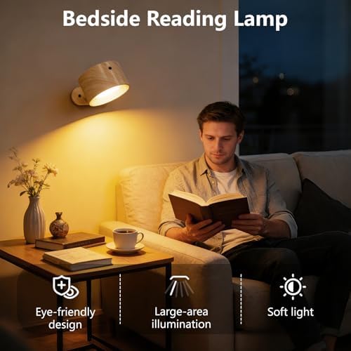 Kitloo Rechargeable Wall Sconces 2200mAH Battery Operated, 200LM LED Wall Light - Image 5