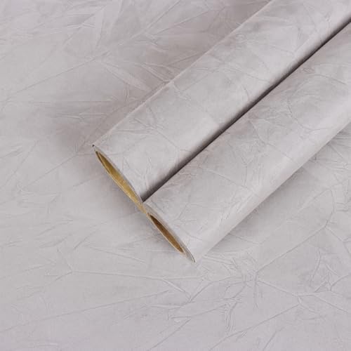 CHIHUT Self Adhesive Light Grey Velvet Felt Drawer Liner 12”x472” Thick by CHIHUT