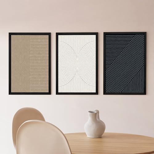 Modern Abstract Pictures Wall Art Boho Neutral Canvas Wall Art Minimalist Line - Image 7