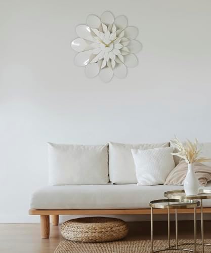 ARCHI Floro - The Blooming Elegance Grey Flower Wall Clock - Image 5