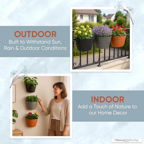 12 Inch Self-Watering Wall Planter - Image 6