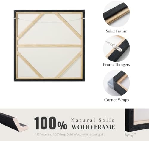 Extra Large Framed Neutral Abstract Line Wall Art - Image 7