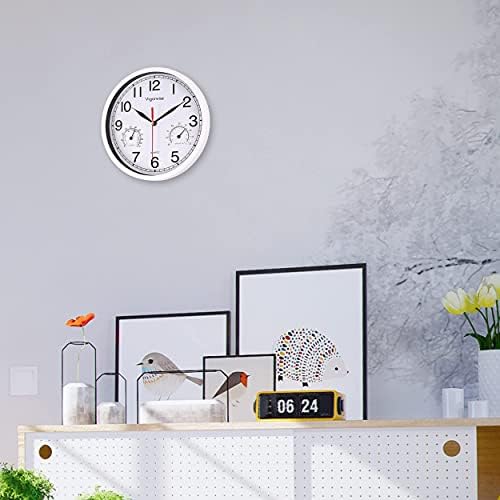 8 Inch White Wall Clock Silent Wall Clocks - Image 5