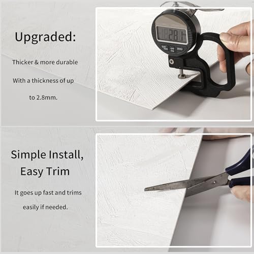 Haimin Wall Panels Peel and Stick 10 Pieces 23.6x11.8in Lightweight Backsplash - Image 5