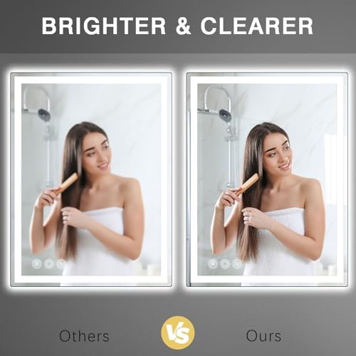 Memobarco 28" x 36" LED Bathroom Mirror - Image 2