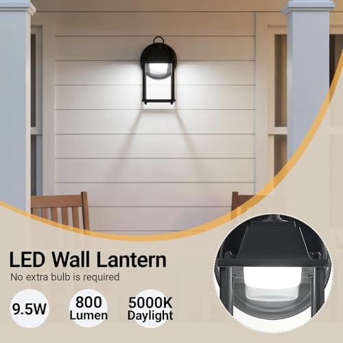 LIT-PaTH Outdoor Wall Light Fixture, LED 5000K, 2 Pack - Image 3