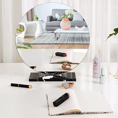 12'' Round Glass Mirror for Wall Decor, Frameless Circle Wall Mirror - Image 6