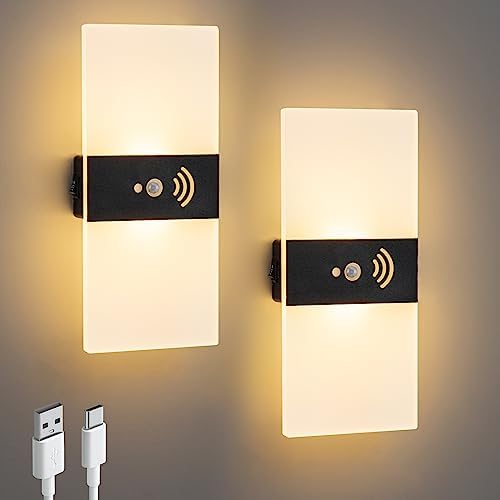 Wall Sconce, LED Wall Lights for Room Decor, Motion Sensor by SURPALIG