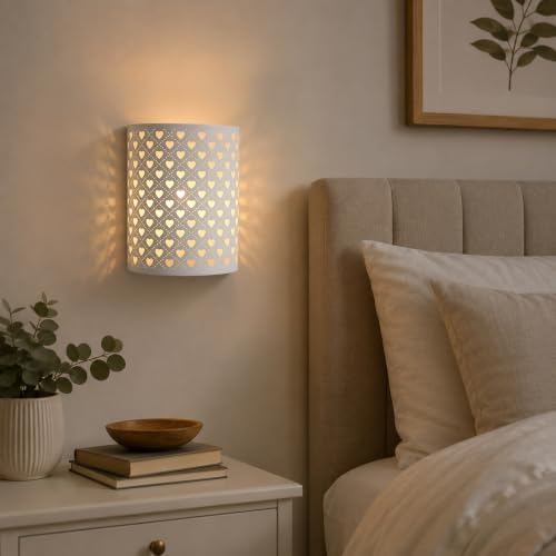 JHY DESIGN Set of 2 Battery Operated Wall Sconces 8''H Metal Lamps 6H Timer - Image 5