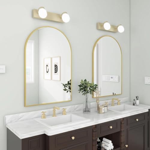 BEAUTYPEAK 28"x26" Arch Bathroom Wall Mirror - Image 5